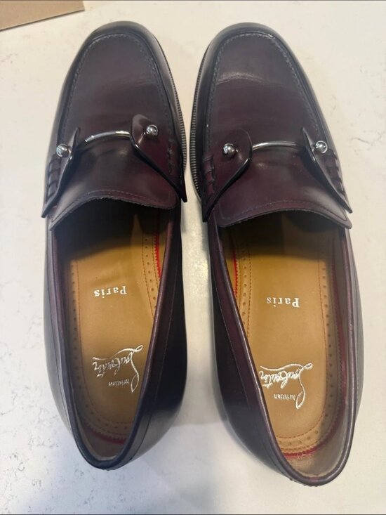 Christian Louboutin Men’s Chambelic Flat in Oxblood main image 6